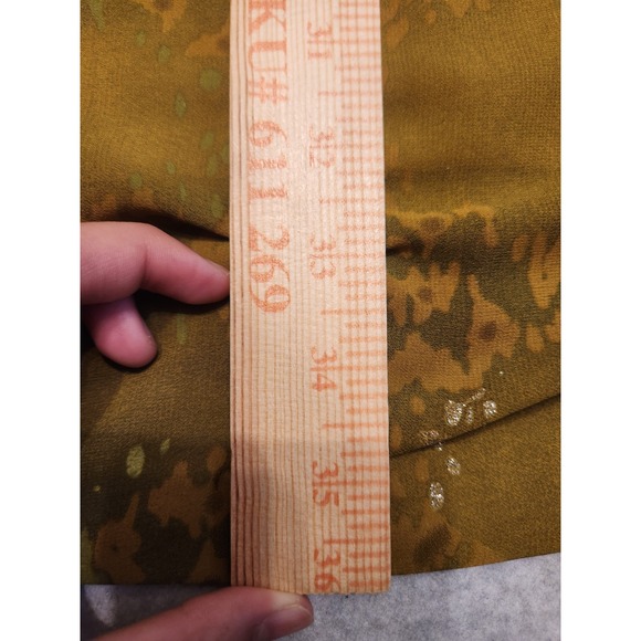 Mile‎ Gabrielle Cocktail Dress Women's Size 22 Yellow Silver Midi Diamond Party - Picture 5 of 8